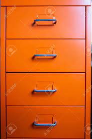 Browse the wide range of sizes and colours available today. Filing Cabinet With Closed Drawer Orange Metal Colour Administration Stock Photo Picture And Royalty Free Image Image 129142932