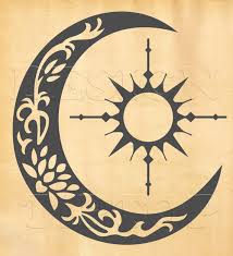 | view 185 crescent moon illustration, images and graphics from +50,000 possibilities. Sun Compass Crescent Moon Svg Dxf Png Eps Cdr Etsy Moon Tattoo Moon Tattoo Designs Sun Silhouette