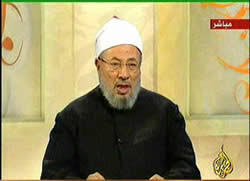 He has also been awarded eight international prizes for his contribution to islamic scholarship, and is considered one of the most influential of such scholars living today. Portrait Of Sheikh Dr Yusuf Abdallah Al Qaradawi Senior Sunni Muslim Cleric Affiliated With The Muslim Brotherhood The Meir Amit Intelligence And Terrorism Information Center