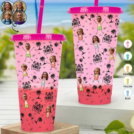 Macorner Custom Family Photo Travel Mug