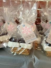 1st Birthday Party Favor Ideas Smores Party Favors Winter Onederland Party Girl 1st Birthdays Onederland Birthday Party First Birthday Winter