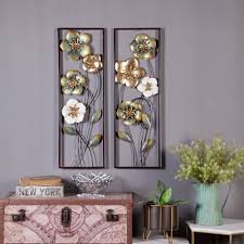 Check spelling or type a new query. World Menagerie 2 Piece Metal Flowers Wall Decor Set Reviews Wayfair