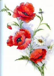 Maybe you would like to learn more about one of these? Epingle Par Jenny Ph Paoly Sur Ribbon Art Dessin Bouquet De Fleurs Coquelicot Dessin Coquelicots Peinture