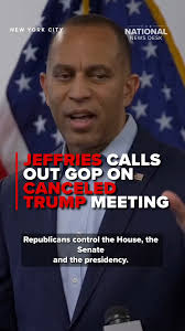 Democratic leader Hakeem Jeffries called out President Donald Trump and  Republicans in the House and Senate about the impending government  shutdown., READ MORE: https://bit.ly/3VwHiCl , #democrats ...