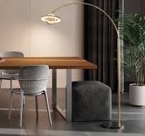 WAMPAT Arc Floor Lamp, 30W/3000LM LED Modern Night Bright Lamps,Tall  Standing Light for Bedroom,Living Room