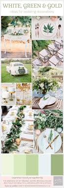 Green White And Gold Wedding Ideas Inspiration Gold Wedding Colors Wedding Themes Spring Wedding Parties Colors