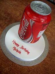 Coca cola cake used a coke can to appear it was being poured onto cake. Pin On Cakespiration