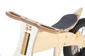 Draisienne En Bois Dip Dap Moto Selle Grise