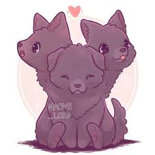 Naomi Lord On Instagram Next Up For My Mythical Creatures Series Cerberus What In 2020 Cute Wolf Drawings Cute Animal Drawings Kawaii Cute Kawaii Animals