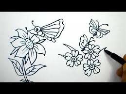 Drawing flying papillon butterfly isolated vector collection. How To Draw Flower Butterfly Drawing For Children Learning Colors For Toddlers Youtube