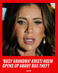 Noem—who claimed the theft was “professionally done”—said she was  distracted by her grandchildren when a thief nabbed her Gucci purse from a  D.C. restaurant. Read the details in the comments.