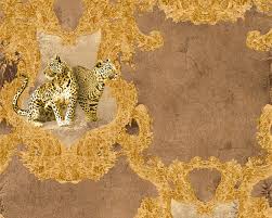 Stair treads carpet offers both style & functionality! Wallpaper Leopard Brown Gloss Hermitage 33543 3