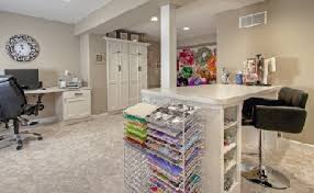 Unfinished basement ideas for craft room. Creative Craft Room And Storage Solutions Hpd Interiors Dallas