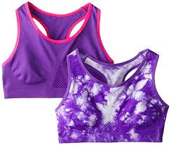 The bra not only features a fabletics' ella high impact bra comes in an array of prints and colors that all hold the girls up in an. Accessories 22 Little Girls Girls 2 Pack Purple Sports Bra Buy Online In Andorra At Andorra Desertcart Com Productid 75173351