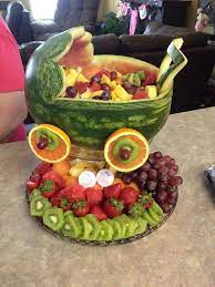 Wassermelonen Kinderwagen Babyshowerpartymes Obst Und Gemuse Baby Shower Watermelon Watermelon Baby Carriage Baby Shower Fruit Tray