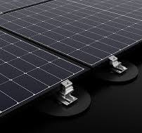 Photovoltaic mounting on flat rubber roofs: Roof-Solar EPDM