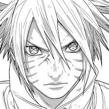 Sasuke Uchiha Coloring Pages