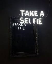 Social Media Neon Signs Neon Fake Life