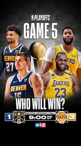 Watch nuggets vs lakers game 5 replay full game free,nba playoffs 2020,full match nba streaming,nba hd replay,nba full hd,nbahd. Nba Who Ya Got The Lakers Nuggets Lal Lead Series Facebook