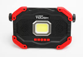 Hyper Tough 1200 Lumen Rechargeable Work Light Bluetooth Speaker Black Red Walmart Com Walmart Com
