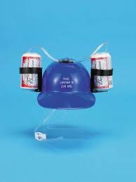 Beer Guzzler Helmet Drink Hat