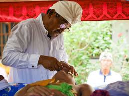 Tooth Filing In Process Vpbali Culture Ceremony Tradition