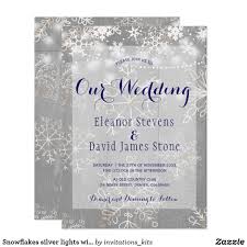 Snowflakes Silver Lights Winter Wonderland Wedding Invitation Zazzle Com Wonderland Wedding Invitations Winter Wedding Invitations Winter Wonderland Wedding Invitations