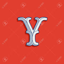 Since late middle english, the letter y came to be used in a number of . Y Letter Logo In Classic Sport Team Style Vintage Slab Serif Font With Lines Shadow Perfect For Victorian Identity Luxury Package Retro Book Western Diploma Etc Royalty Free Svg Cliparts Vectors And