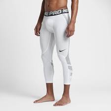 nike pro hypercool mens 3 4 training tights size large