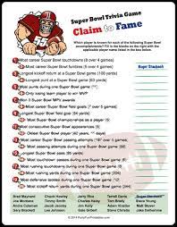 Think you know a lot about halloween? Super Bowl Trivia Multiple Choice Printable Game Updated Jan 2020
