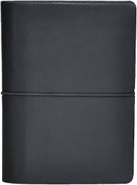 Ciak Lined Black Leather Notebook : Discovery Books Llc: Amazon.in: Books