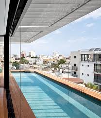 Slideshow Modern High Rise Town House In Tel Aviv Dwell House Roof Pool City Townhouse