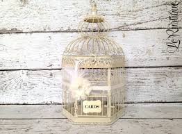 This black and copper cage has been adorned with burlap ribbon bows, a burned heart initials charm, and a burned antiqued cards sign. Wedding Birdcage Country Glam Birdcage Card Holder Xl Bird Cage Wedding Decor