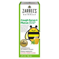 Zarbee S Naturals Baby Cough Syrup Mucus Natural Cherry Flavor Cherry Fragrance Free Walgreens