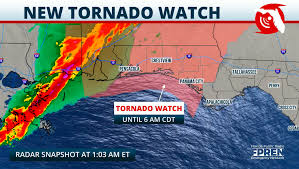 * at 324 pm cdt, doppler radar indicated a line of severe thunderstorms capable of producing damaging winds in excess of 60 mph. Tornado Watch Issued For The Florida Panhandle Wjct News