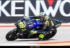 April 13, 2019: Valentino Rossi #46 with Monster Energy Yamaha MotoGP Team  - Yamaha YZR-M1 in action MotoGP Free Practice 3 at the Red Bull Grand Prix  of the Americas. Austin, Texas. Mario Cantu/CSM Stock Photo - Alamy