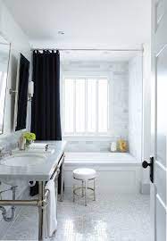 The reason is water vapor coming from the shower and bathtub area and condensation. Cottage Style Bathrooms Black Shower Curtains Grey Bathrooms Designs