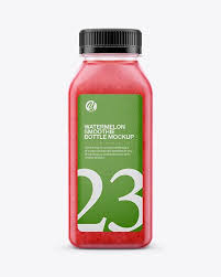 Watermelon Smoothie Bottle Mockup Front View In Bottle Mockups On Yellow Images Object Mockups In 2020 Watermelon Smoothies Bottle Mockup Mockup Free Psd
