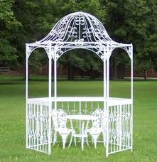 Beautiful White Wrought Iron Gazebo Gazebo Pergola Plans Roofs Gazebo Sale
