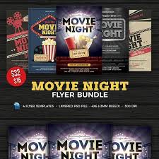 ✓ free for commercial use ✓ high quality images. Download Movie Night Flyer Template Bundle 1445828 For Free Uxfree Com