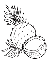 Free coconut coloring pages for kids to download or to print. Free Coconut Coloring Page Coloring Pages Free Coloring Pages Coloring Fruits