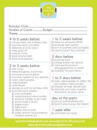 Free Printable Party Checklist Birthday Party Planner Party Checklist Birthday Party Checklist