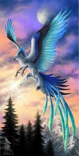 Blue Griffon Fox Mythical Creatures Art Fantasy Creatures Mythical Creatures