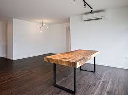 Pin By Herman Furniture Pte Ltd On Live Edge Furniture Furniture Solid Wood Dining Table Kitchen Table Legs