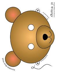 Brown Bear Mask To Print Woo Jr Kids Activities Bear Mask Teddy Bear Party Teddy Bear Day