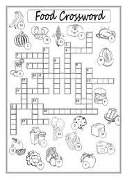 Each crossword puzzle comes with an answer key. Food Crossword Puzzle Esl Worksheet By Xyz5