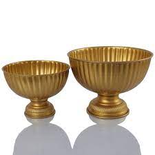 Get the best deals on metal decorative bowls. Vintage Gold Flower Compote Vase Pedestal Bowl Centerpiece Gold Vase Centerpieces Bowl Centerpiece Floating Candles Bowl