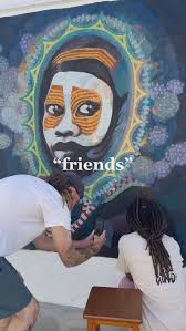 Got commissioned to paint a memorial bench at Pan American Park in honor of Fred  Taft who was murdered there back in 2019🌈