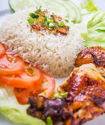 Nasi ayam menjadi memang menjadi makanan kegemaran rakyat malaysia sejak dahulu lagi. Popular Malaysian Dish Nasi Ayam Or Chicken Rice With Baked Chicken Stock Photo Picture And Royalty Free Image Image 39351225