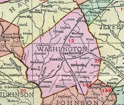 Washington Ga On Map Washington County, Georgia, 1911, Map, Sandersville, Tennille, Davisboro,  Harrison, Deepstep, Oconee
